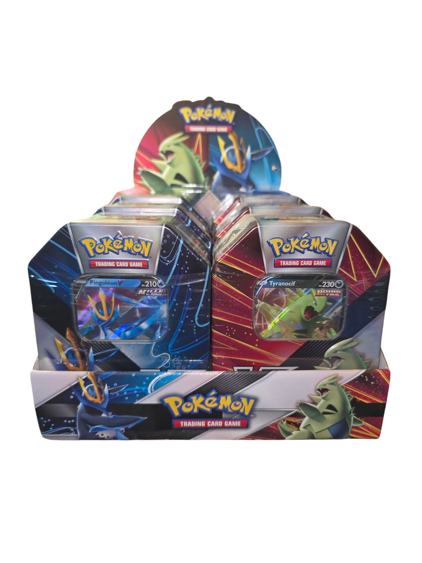 Display de Pokébox Pingoléon V et Tyranocif V